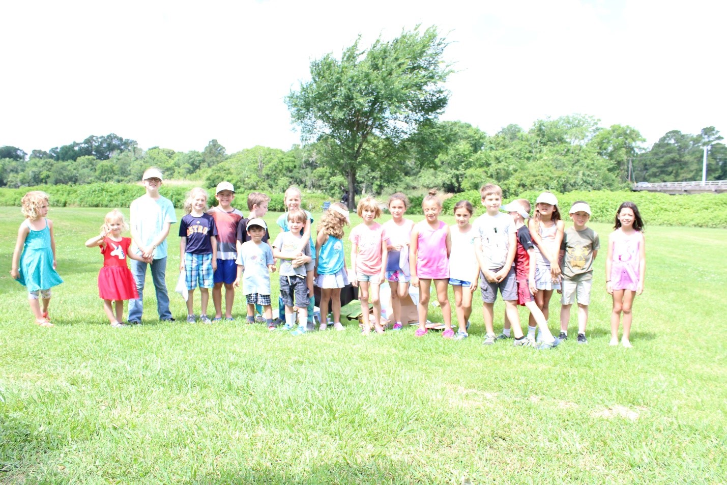 Asher and friends pose for a picture at his Bay Birthday Party!